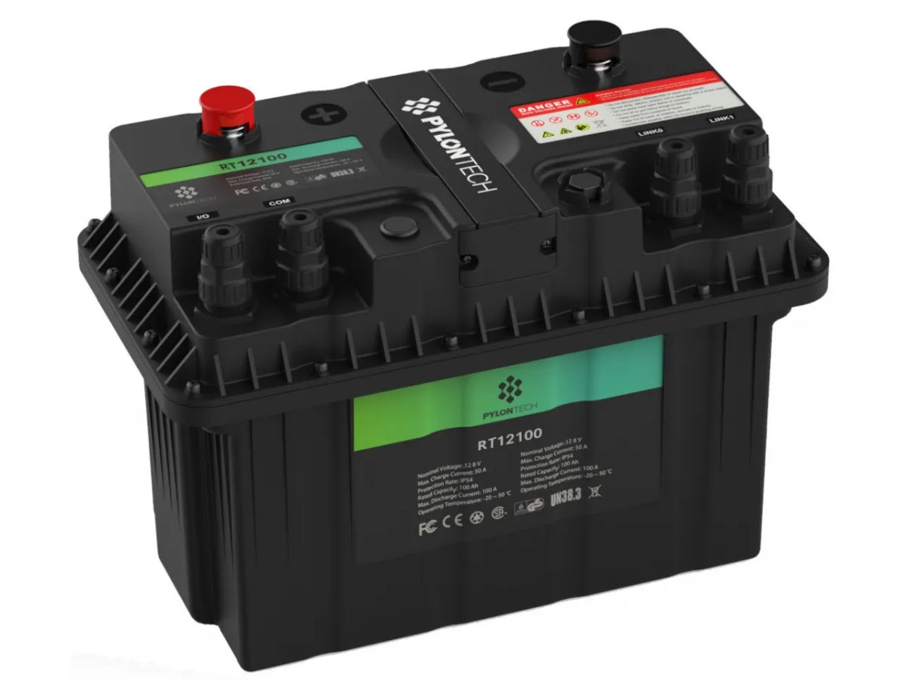 Pylontech RT12100 Compatible Connector – COM, IO & LINK Ports