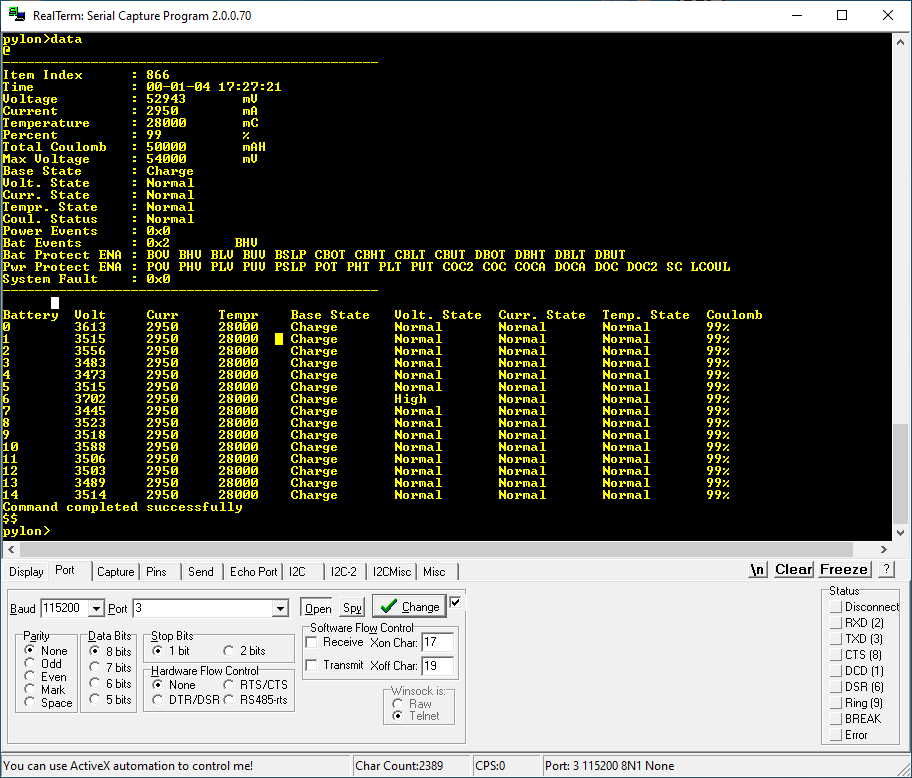 Wireless Battery view Diagnostic Cable for Pylontech US2000, US3000 & US5000 Battery