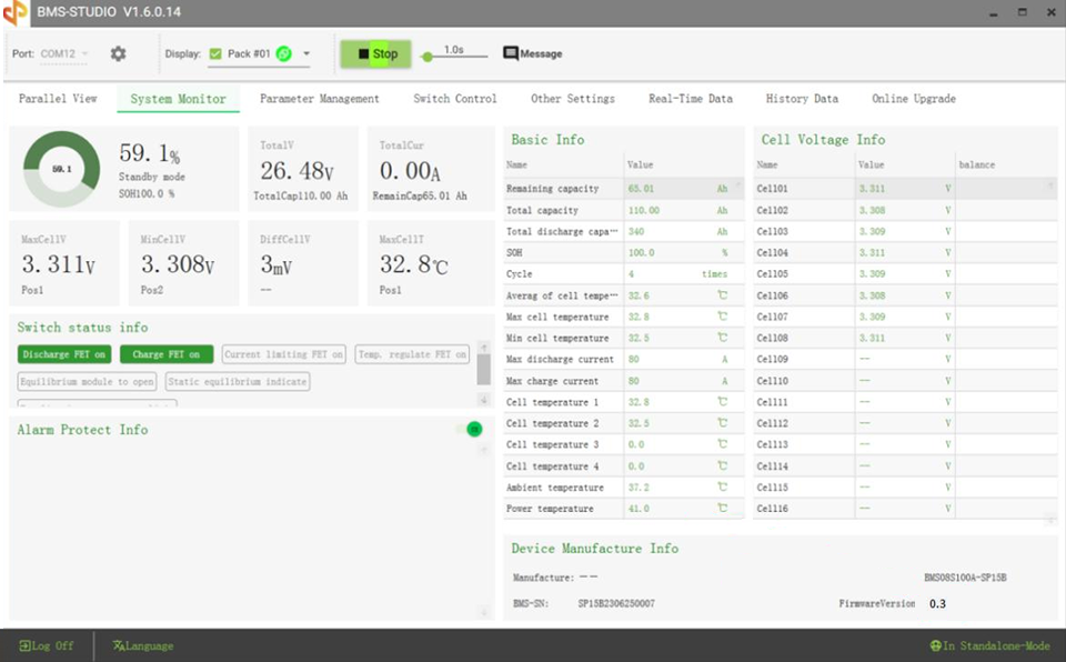 Seplos USB RS485 Diagnostic Cable