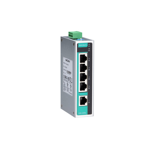 Moxa EDS-205A 5-port 100Mbps Compact Unmanaged Ethernet Switch