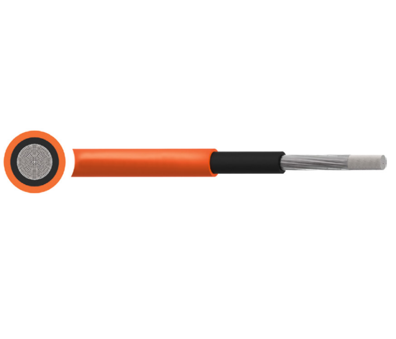 25mm² 120A DC Cable for Lithium Battery Orange & Black