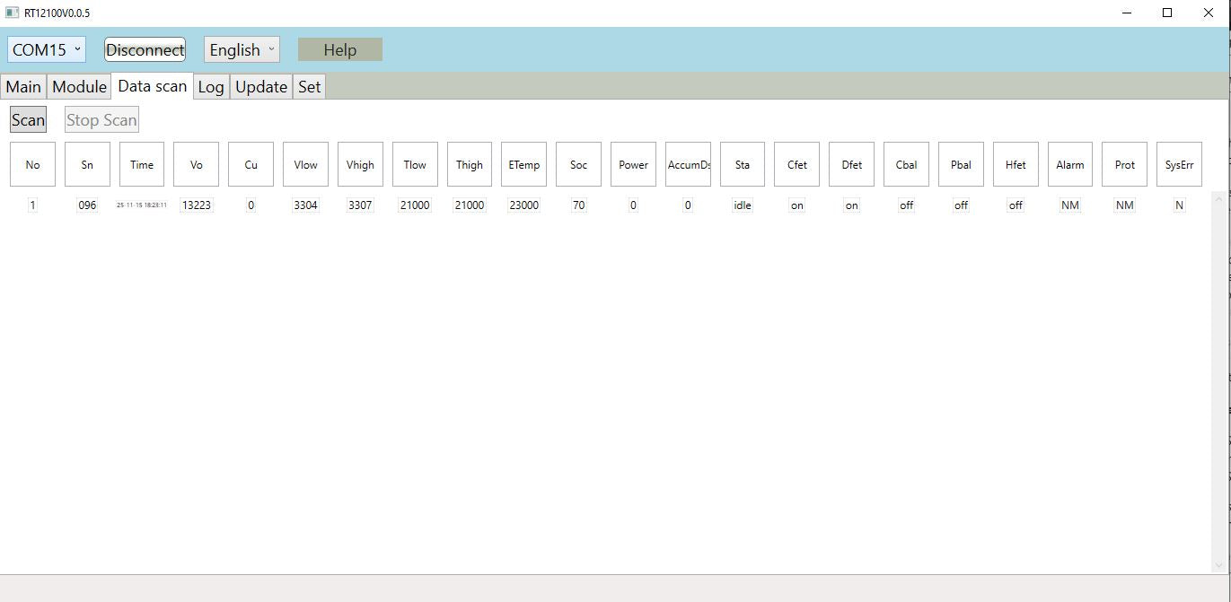 USB Diagnostic Cable for Pylontech RT12100 Battery