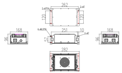 35A 56.8V Charger for Lithium LiFePo4 16S Battery 2kW
